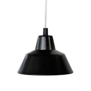 e form Verkstedslampe Takpendel Matt Sort Mellom