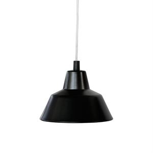 e form Verkstedslampe Takpendel Matt Sort Lille