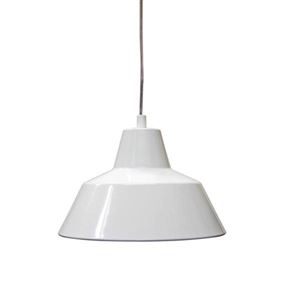 e form Verkstedslampe Takpendel Hvit Mellom