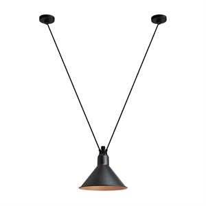 Lampe Gras N323 L Conic Pendel Sort/Kobber