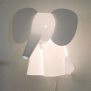 Zoolight Elefant Barne Vegglampe